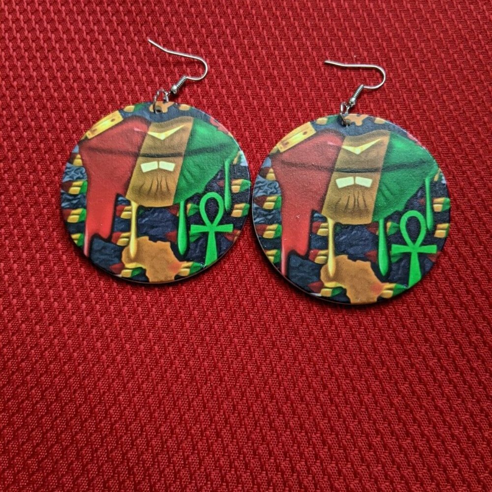 LIPS PAINTED African American Black Women Earrings
